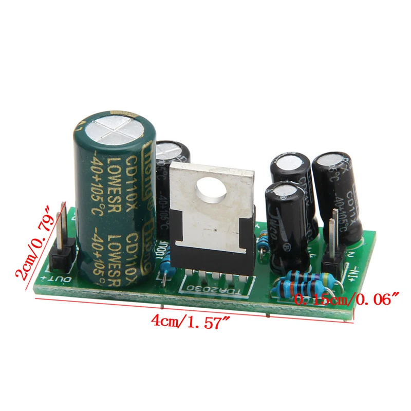 DC 12V 18W 1 V3 TDA2030A CH сабвуфер стерео цифровая плата усилителя звука|Операционные