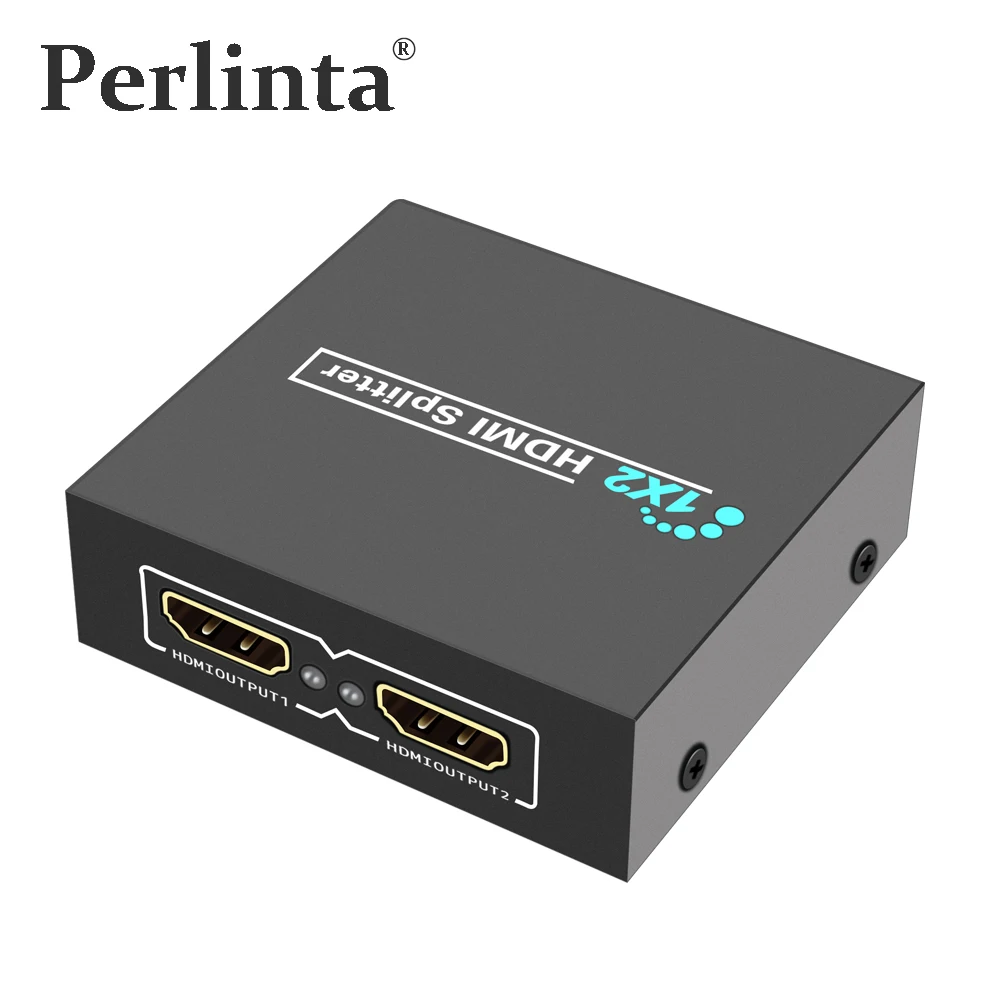 Perlinta HDMI сплиттер 1080P 1 вход 2 выхода коробка устройство монитор адаптер для HDTV
