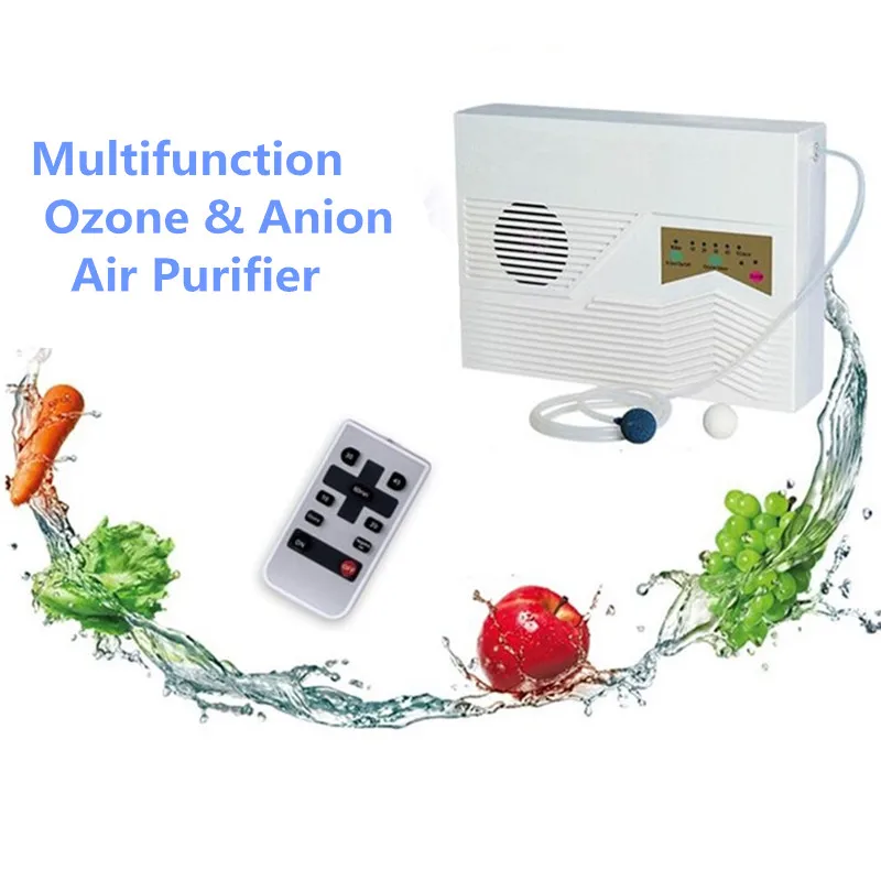 

Air water ozonator ozone anion device with remote control