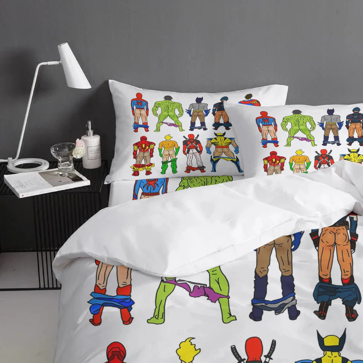 Пододеяльник с супергероями, пододеяльник, хлопок, пододеяльник, King size, queen size, пододеяльник, набор постельного белья, Мстители, Endgame, комплекты постельного белья