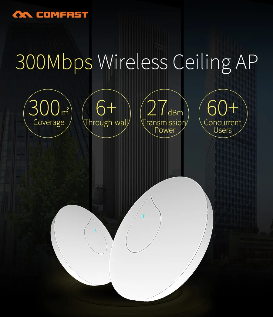 Быстрая бесплатная доставка 6 шт. COMFAST МБ/с Wi Fi роутер AP Встроенный усилитель