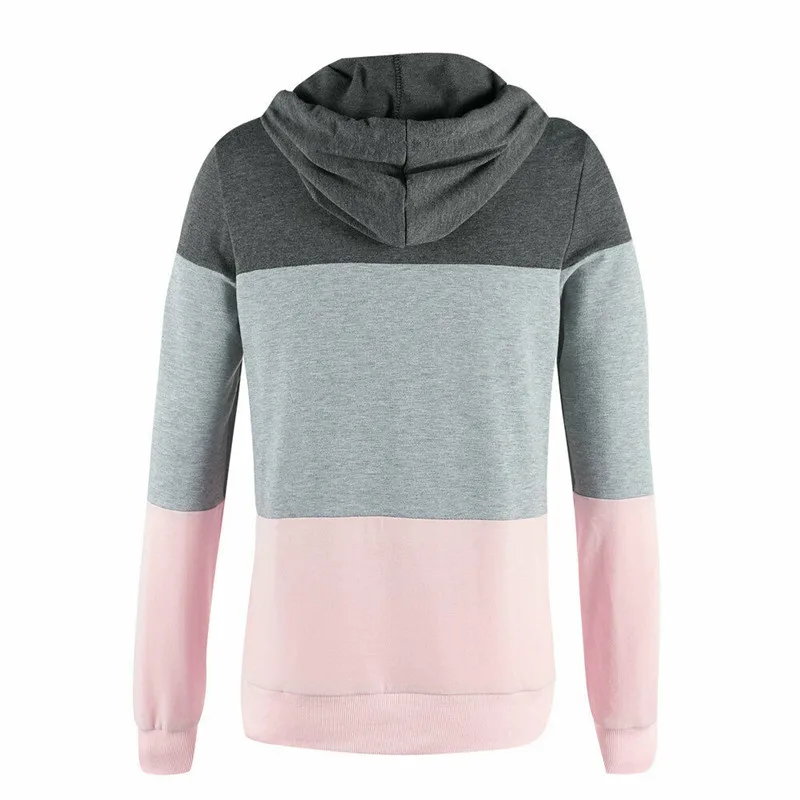 Новинка 2019 толстовки для девочек в стиле Харадзюку топы с капюшоном контрастных