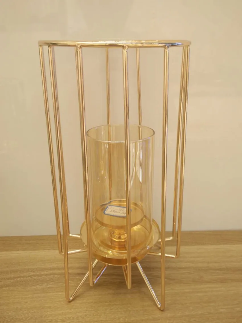 Новый Европейский подсвечник Железный Подсвечник геометрические настольные