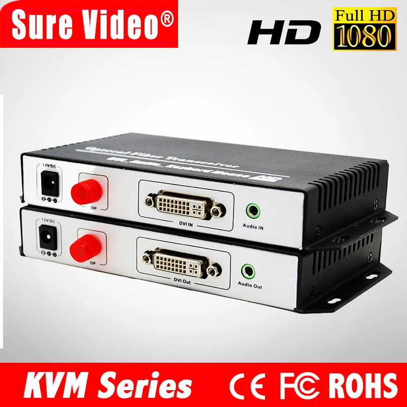 

Оптический квм-трансивер DVI
