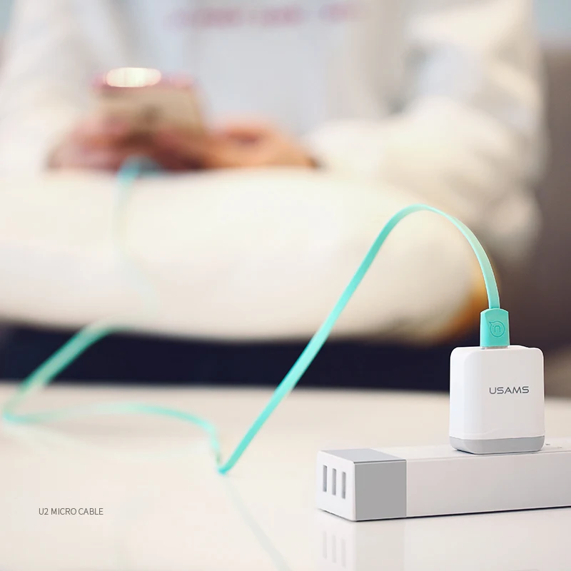 Оригинальный телефонный кабель USAMS для Samsung Huawei Android зарядный Micro USB синхронизации
