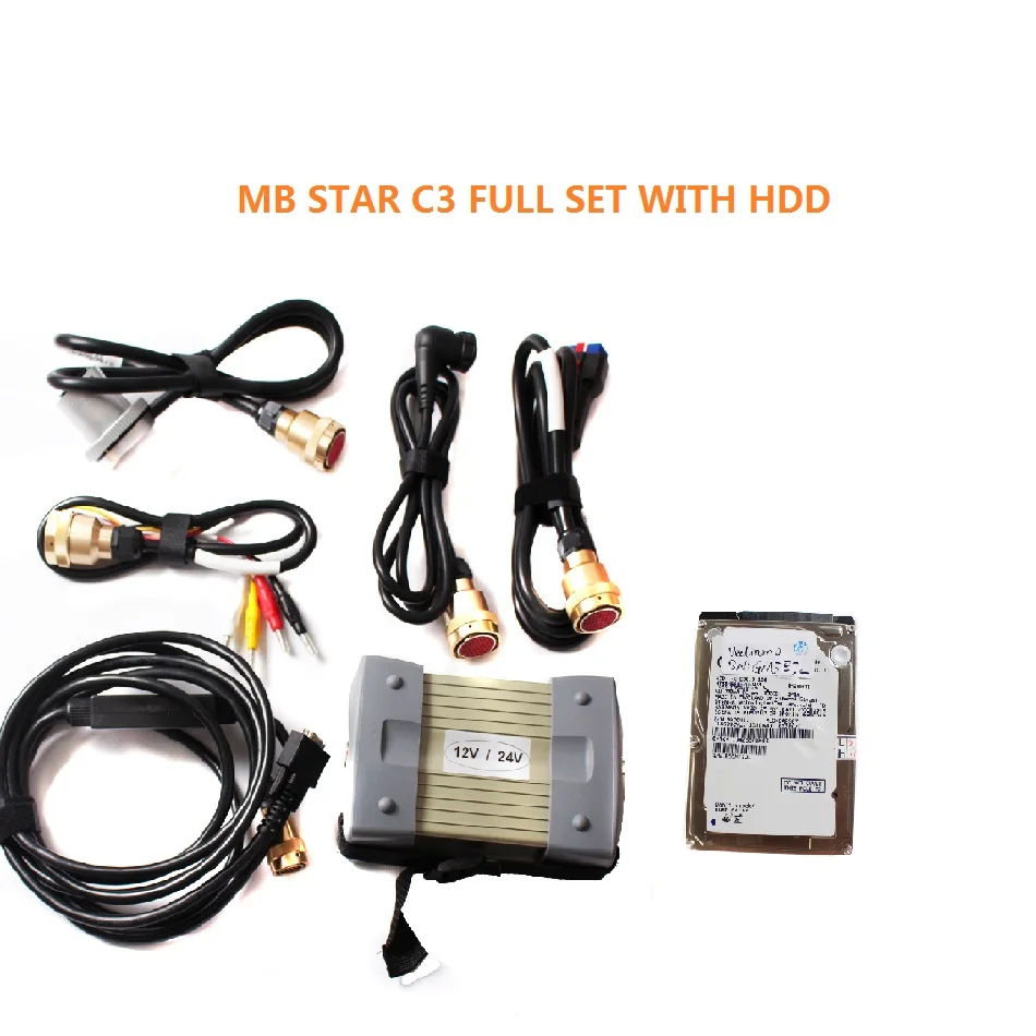 C3 FULL with HDD Хорошее качество V2019.12 MB Star C3 SD подключения mb c3 поддерживает 12 В и 24 В автомобили и грузовики с реле NEC автоматический диагностический сканер - Цвет: C3 FULL with HDD