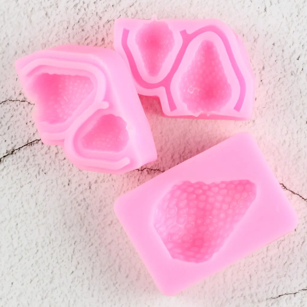 1/2 шт. клубника силиконовая форма для выпечки в Fondant Mold DIY сахарные формы для выпечки инструменты Кухня аксессуары