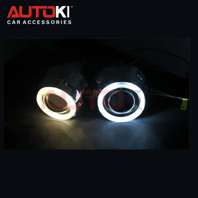 Autoki автомобильный Стайлинг круглый Halo angel eyes кольцо + 2 5 ''Hid объектив Мини