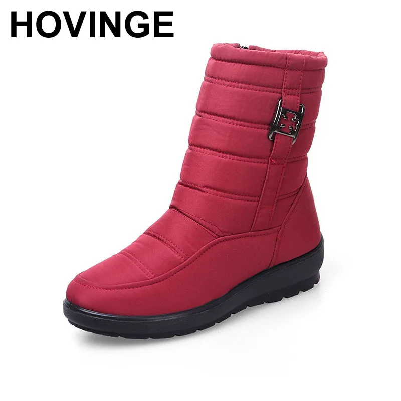 

HOVINGE boots 2020 women winter boots mother shoes antiskid waterproof flexible autumn fashion casual boots