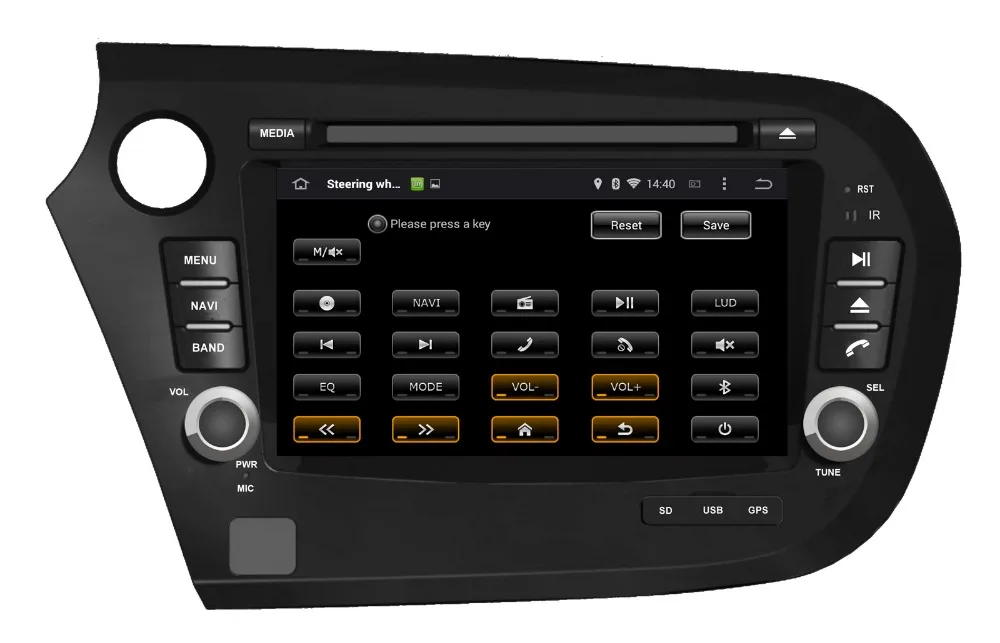 Android 7,1 автомобильный DVD gps для HONDA Insight 2010-2013 с gps навигацией Радио BT CD USB DVR 3g wifi видео стерео