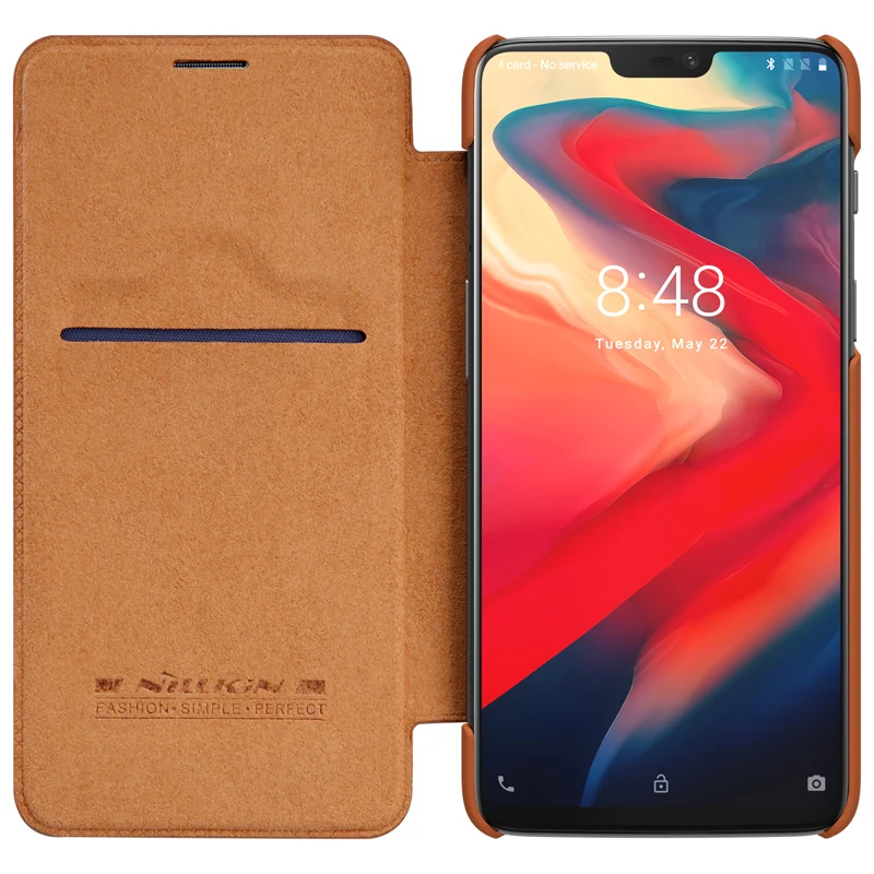 Чехол NILLKIN oneplus 6 в винтажном стиле из искусственной кожи откидная крышка с