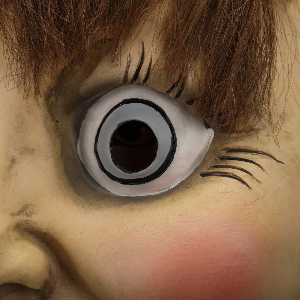 2019 латексная маска Conjuring Annabelle Косплей Хэллоуин страшный фильм для взрослых
