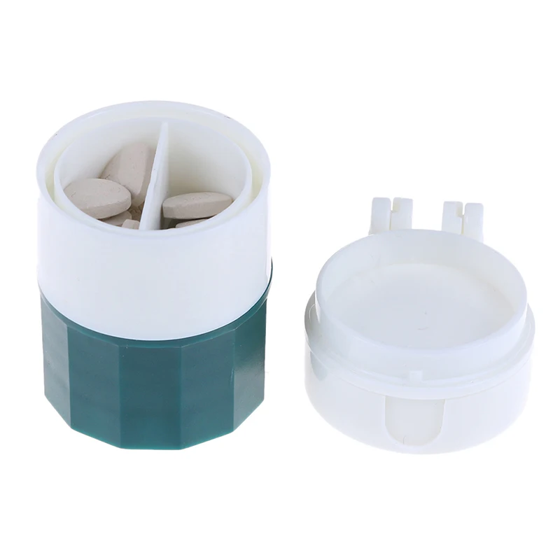 4 in 1 Portable Layer Powder Tablet Grinder Pill Cutter Crusher Medicine Splitter Box Storage Hot Sale | Красота и здоровье