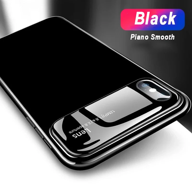 Для capa iphone X XS чехол из закаленного стекла для 6 7 8 Plus Capinhas покрытие пианино