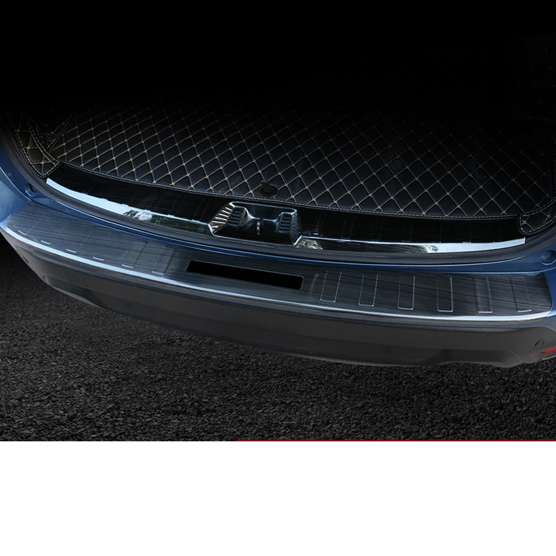 

lsrtw2017 titanium black car trunk protective panel trims for subaru forester 2019 2020 SK
