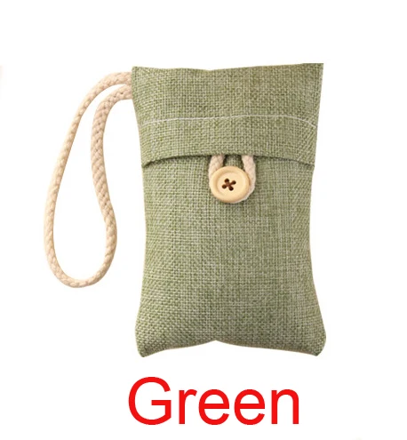 Green gunnysack автомобиль бамбуковый уголь сумка формальдегида активированный уголь сумки автомобиль очистки воздуха мешок Car 100 г - Цвет: Green