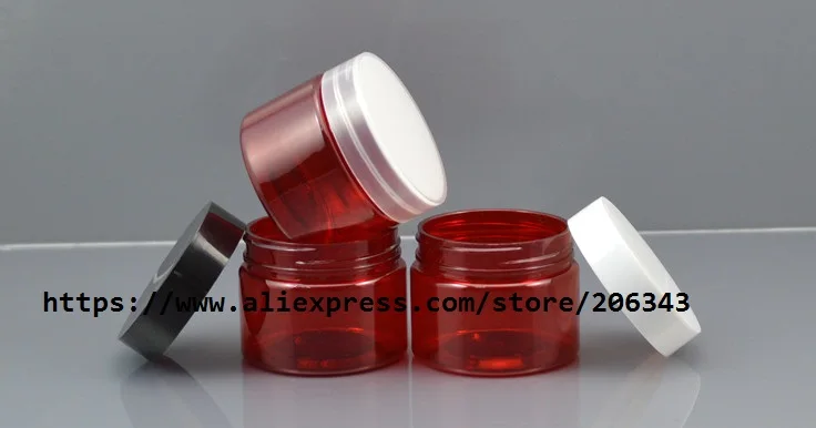 40 г красная пэт бутылка/банка/горшок для геля/эссенции/крем/увлажняющий