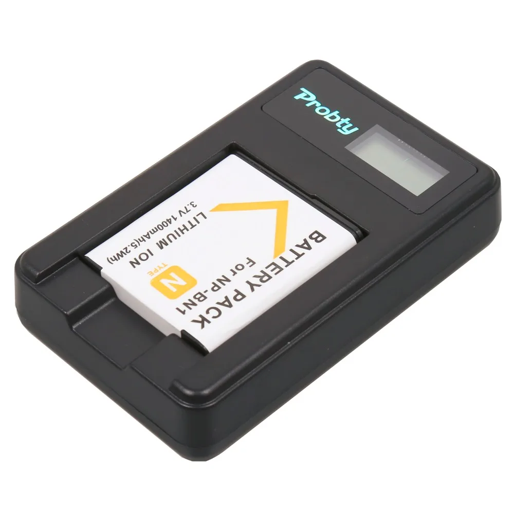 Probty NP-BN1 NP BN1 Камера Батарея + ЖК-дисплей USB Зарядное устройство для SONY