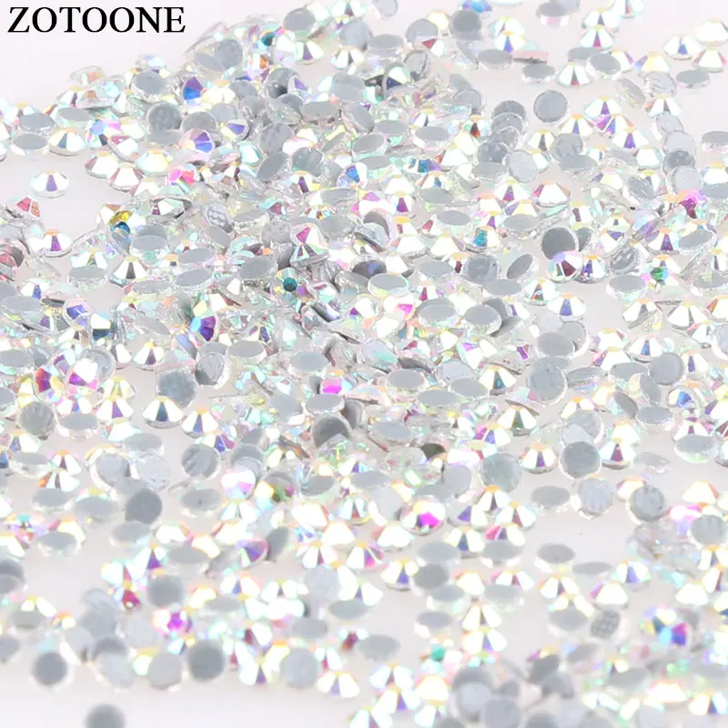 Стеклянные стразы ZOTOONE с горячей фиксацией украшения сделай сам для рукоделия