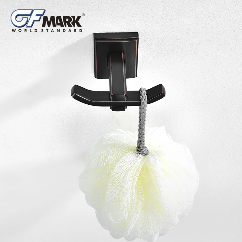 GFmark черный латунный настенный крючок медная вешалка для пальто держатель