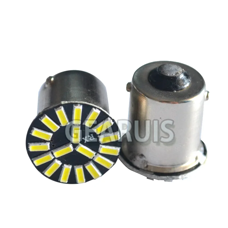 500X S25 1156 BA15S 18 SMD 4014 LED P21W 18SMD автомобильные поворотные сигнальные огни Задний