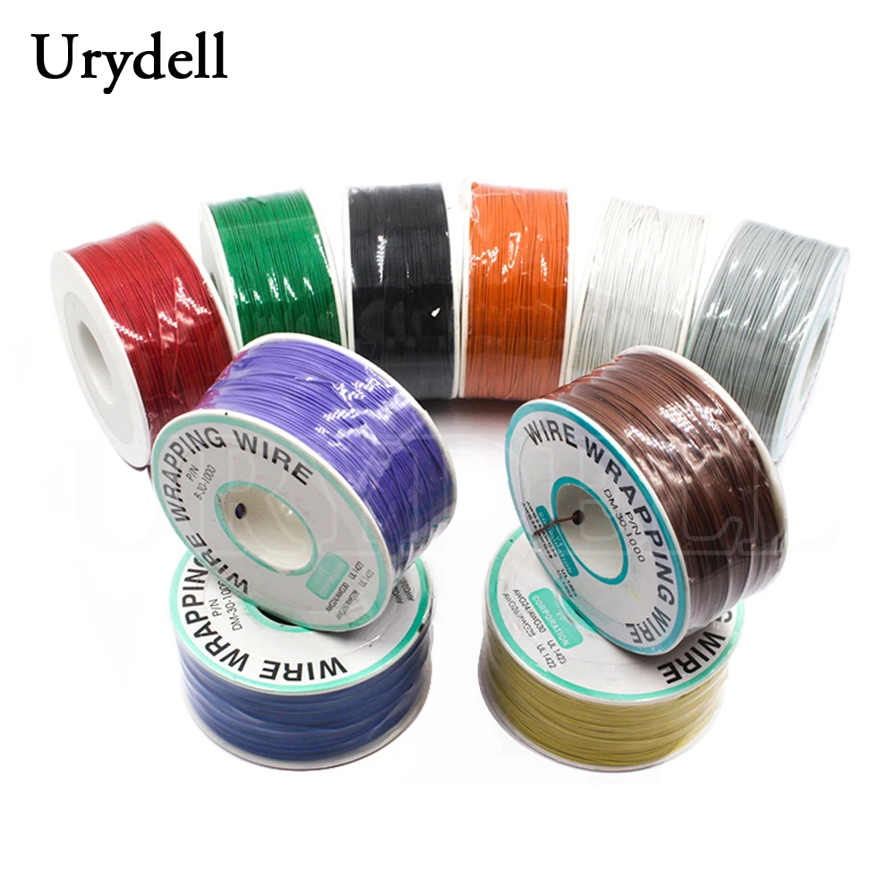 30AWG 0 5 мм PCB Flying Jumper Wire OK Line обертка ping Wrap гибкое изоляционное Оловянное покрытие 250