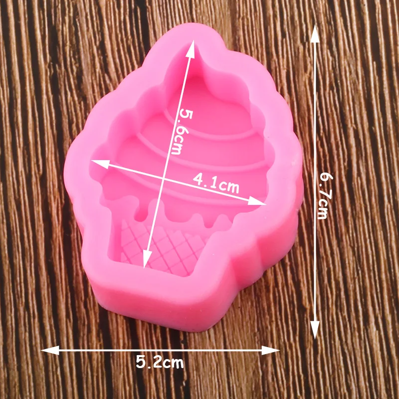 3D конус для мороженого силиконовая форма для мыла формы из полимерной глины DIY Инструменты для украшения свадебного торта кухонная форма для шоколада