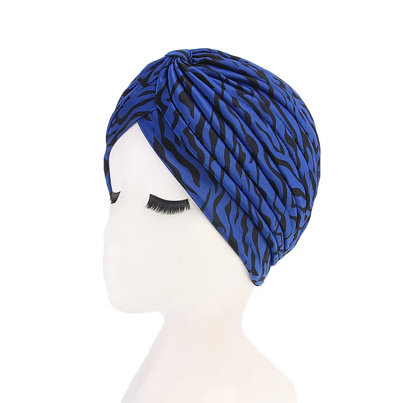 Women Twist Print Turban Headband Bandanas Headwear Stretchy Mujer Chemo Hair Warp Beanie Headcover Hijab | Тематическая одежда и