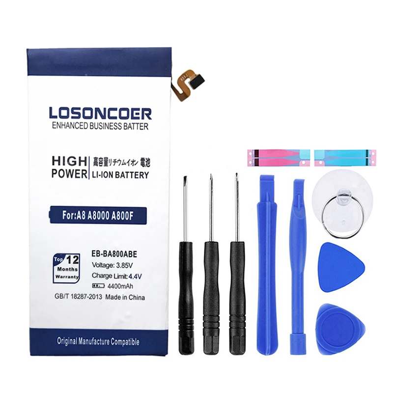 Аккумулятор LOSONCOER для Samsung GALAXY A8 A8000 аккумулятор 4400 мАч A800F A800S A800YZ подарочные