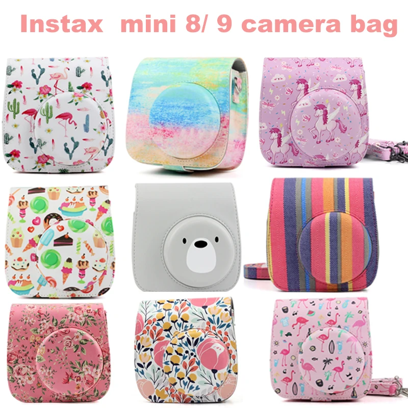 Чехол для камеры Fuji Fujifilm Instax Mini 9 8 сумка из искусственной кожи аксессуары