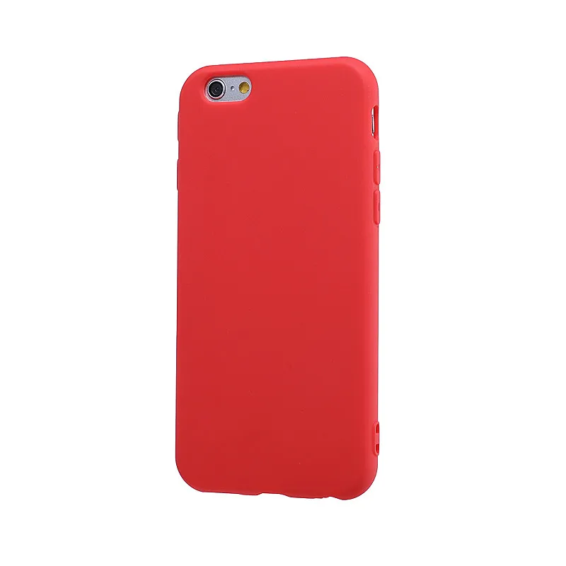 Fashion Simple Candy Color Matte Soft TPU Slim Coque Back Cover for IPhone 8 X Silicone Phone Case Shell Capa iphone plus |
