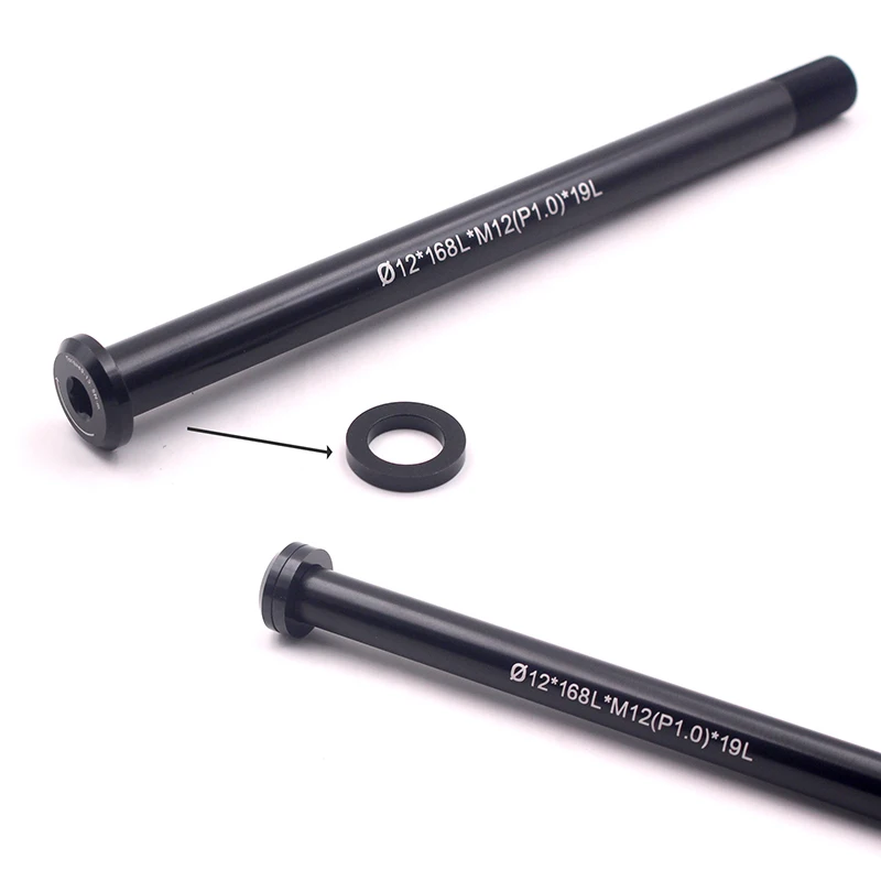 Алюминий сплав велосипед через мост концентратор баррель вал 142*12 мм 37 г 168 Длина