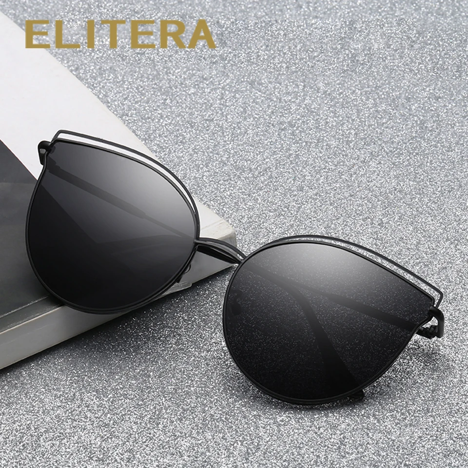 ELITERA новинка кошачий глаз солнцезащитные очки для женщин фирменный дизайн Ретро