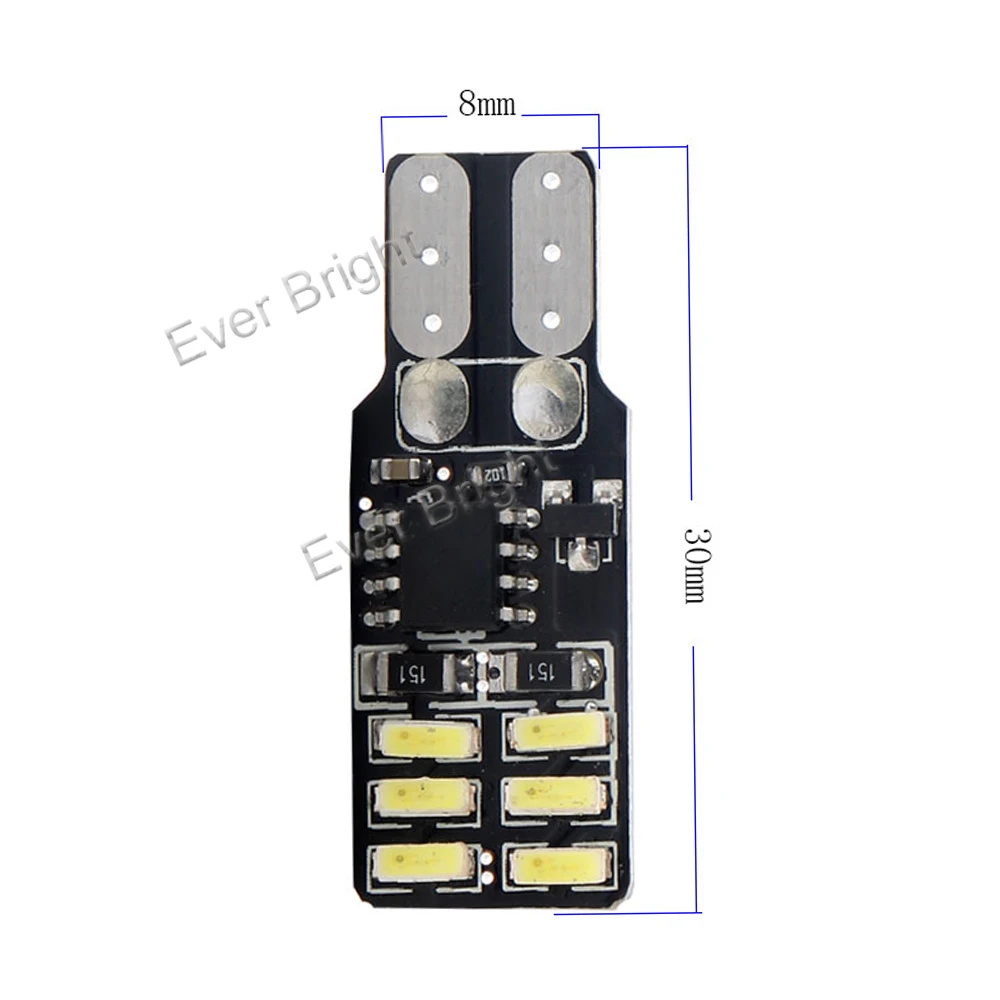 4X 10X 50X 12V T10 PCB 3014 12 SMD постоянная стробоскопическая вспышка лампа автомобильный