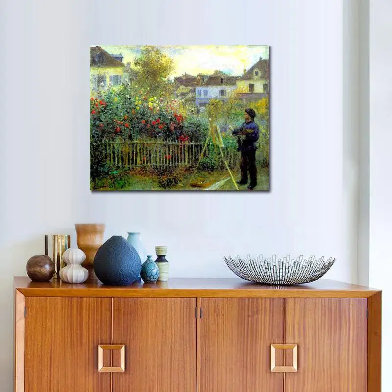 Картина Monet в своем саду Argenteuil of Claude художественные картины маслом Репродукция