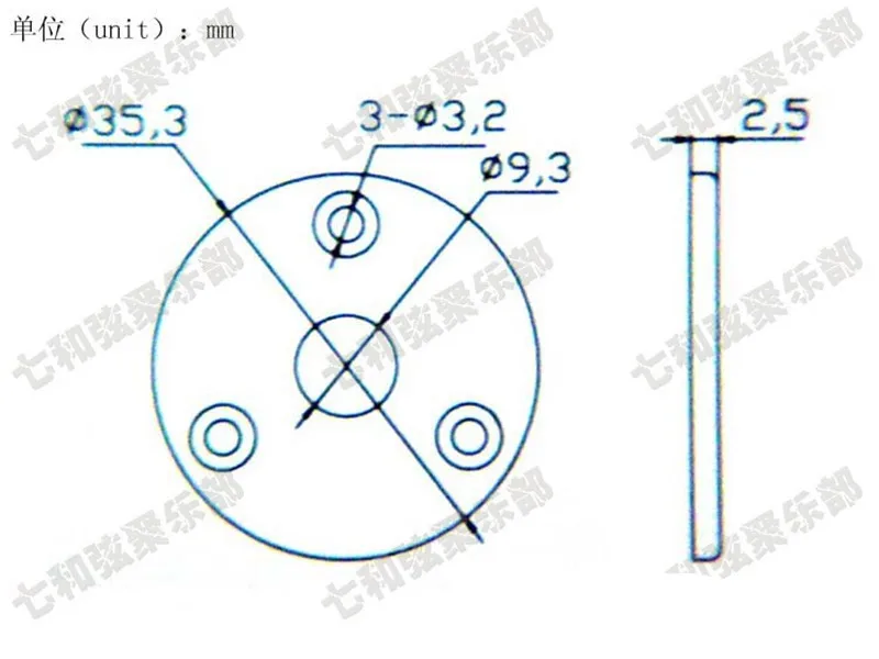 10 шт. хромированные круглые пластины для гитары 1/4 дюйма|jack plate|guitar pickupinput jack |