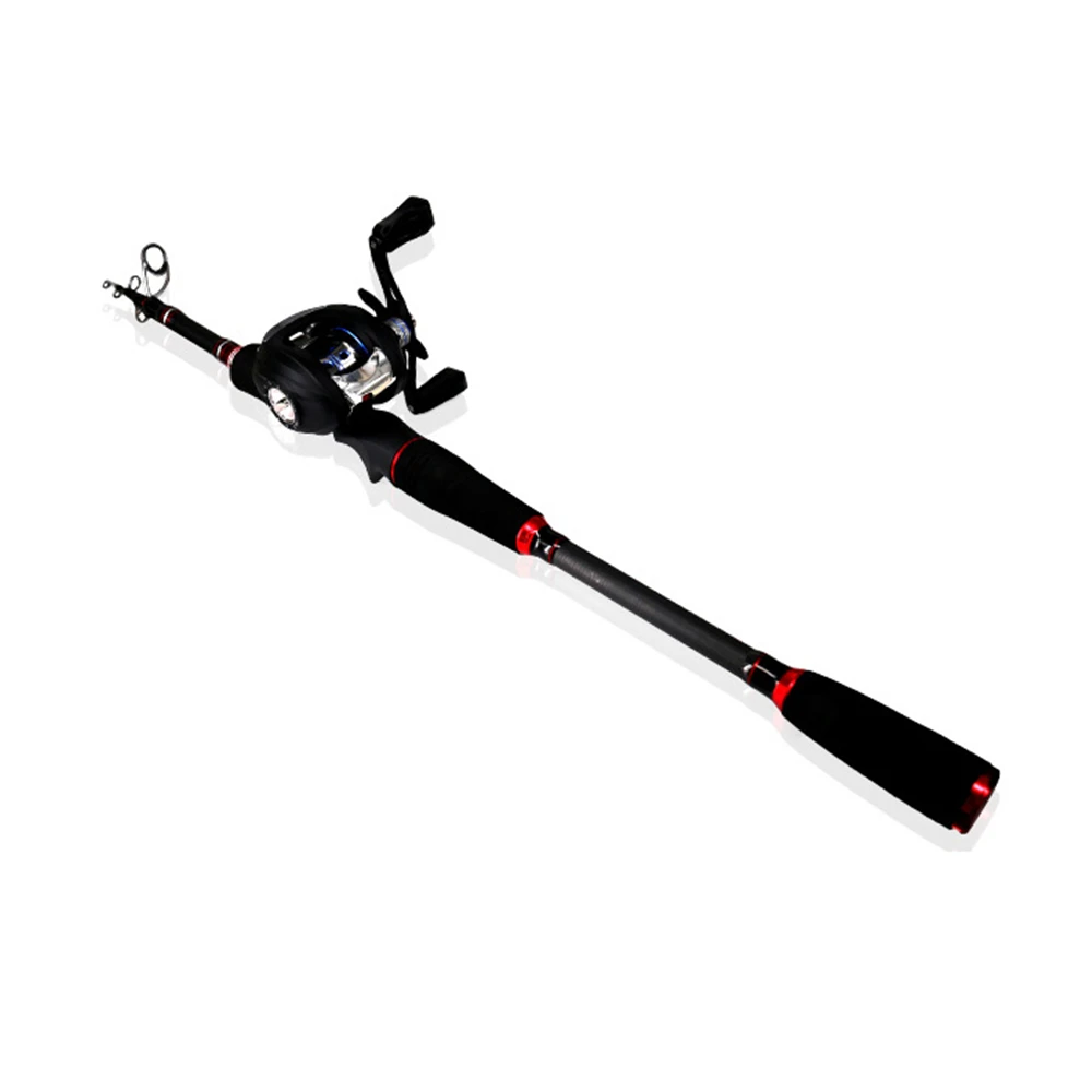 Телескопическая удочка Combo baitcasing катушка карбоновая палка 4 + 1BB Передаточное