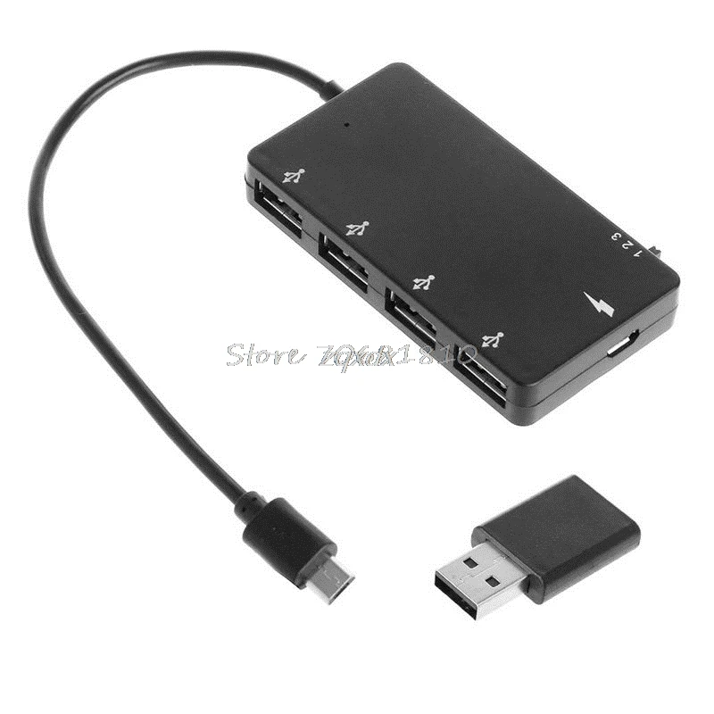 Micro USB OTG 4-портовый концентратор зарядный адаптер кабель для телефона Samsung Galaxy