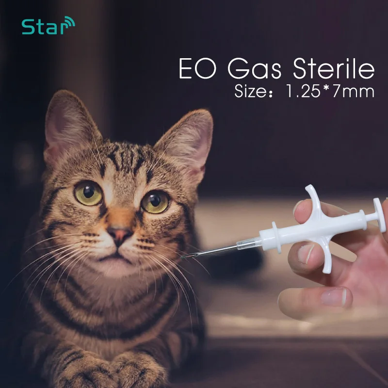 ISO11785/84 FDX B Pet микрочип шприц животных RFID тег pet id инжектор собака низкочастотный