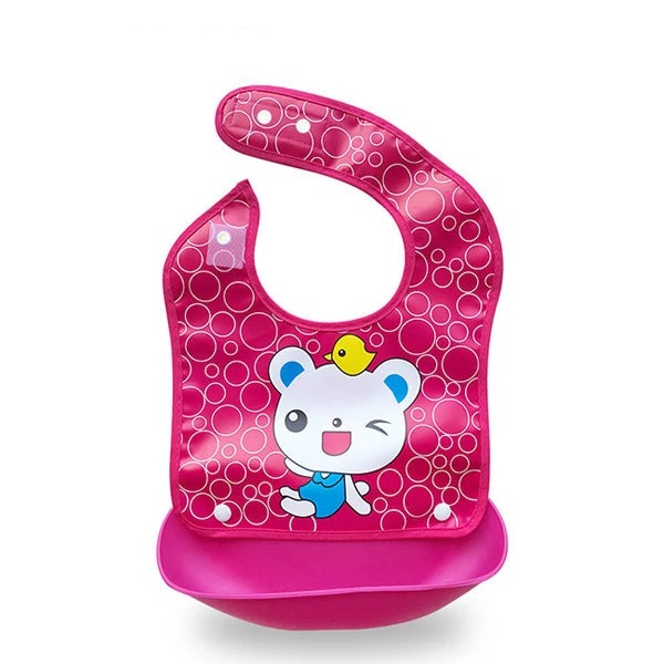 13 Newborn Baby Bibs Waterproof Baby Aprons Bib infant saliva towels cute baby cartoon bib baby slabbetjes plastic EVA baberos bebe - Цвет: 13
