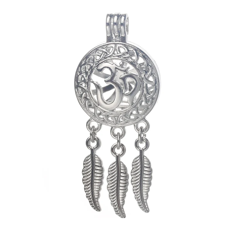 5 шт. Ловец снов с логотипом йоги жемчужная клетка медальон подвеска сделай сам из