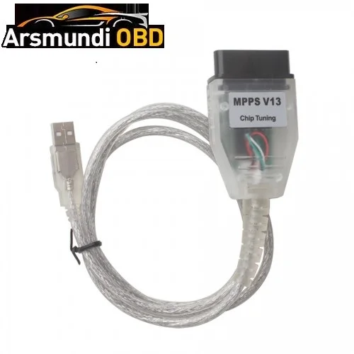 Perfect SMPS MPPS V13.02 ECU чип перекарта настройки Flash USB OBD2 Интерфейс K + CAN автомобильный