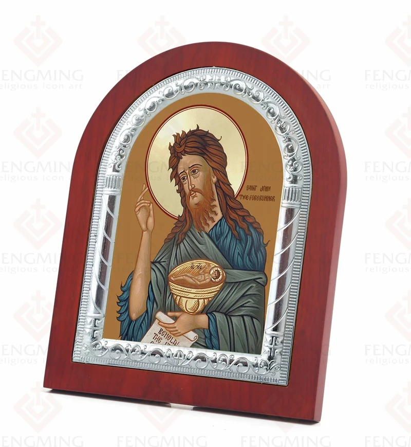 Религиозная Серебряная икона святого Иоанна Крестителя Forerunner аксессуары для