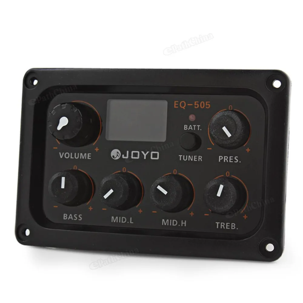 JOYO EQ 505 цифровая 5 полосная гитара с эквалайзером пикап Preamp & тюнер ЖК дисплей