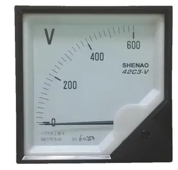 Аналоговый вольтметр 100 в 150 200 250 300 400 450 500 600 в|panel meter voltmeter|dc 100vpanel |