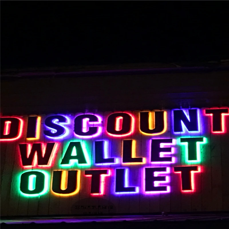 

Factory Outlet outdoor advertising backlit Stainless steel led letters