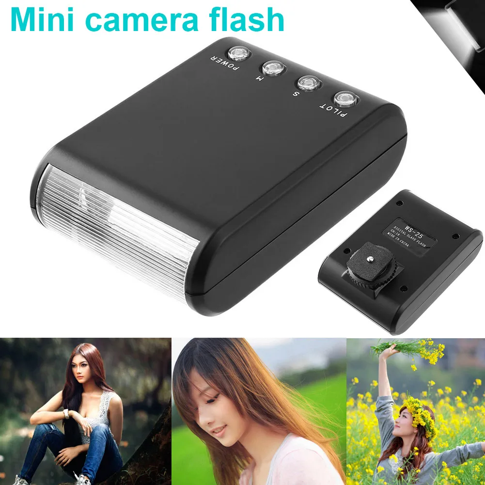 Универсальная совместимая мини светодиодная вспышка для камеры Speedlite внешний