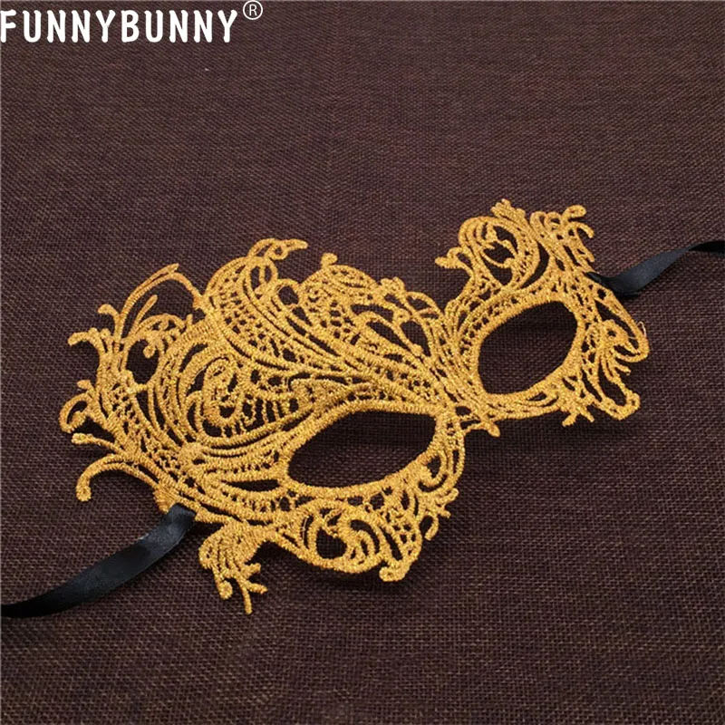 Женская классическая маска для глаз FUNNYBUNNY венецианская маскарадная кружевная