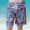 men black Swimwear Women Couple Men Board Shorts Swimming Trunks Surfing Suit Beach Clothes Swimsuit Women 3pcs Swimsuit Bikinis Set - Цвет: men black