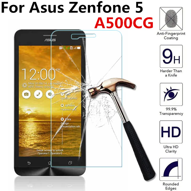 Для Asus zenfone 5 zenfone 5 A500CG A501CG A502CG A500KL T00J T00F z580 5,0 дюйма закаленное Стекло Экран защитная Пленка чехол